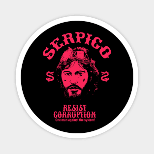 Serpico - Defying Corruption - Vintage Al Pacino T-Shirt Design Magnet